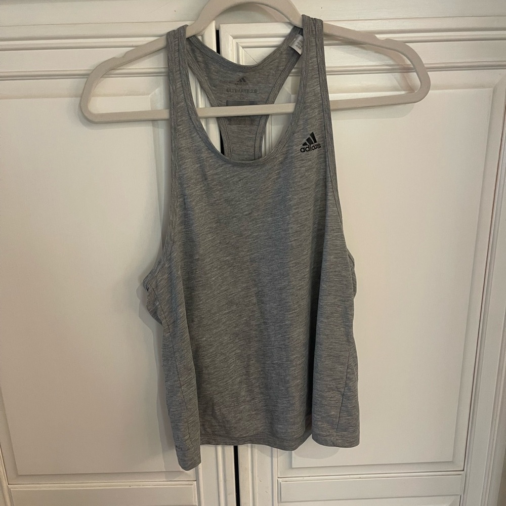 Adidas Women's Heather Gray Tank Top
